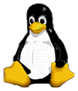 Een vriendelijk Linux logo, een pinguin genaamd Tux.